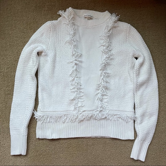 Club Monaco Martuska Fringe Crewneck Sweater - Picture 6 of 9